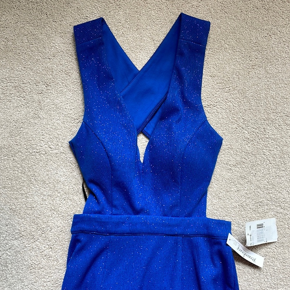 Royal blue prom homecoming formal party dress. Size 1. NWT